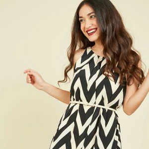 Modcloth Great Wavelengths Pink Owl Dress 1X